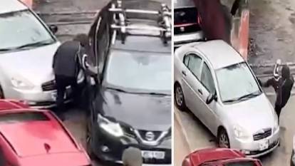 Üsküdar'da maganda dehşeti: Garaj önüne park eden otomobili parçaladılar